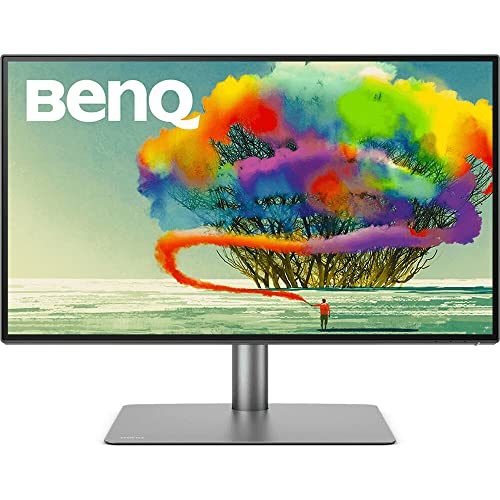 Benq Pd2725U Thunderbolt 3 Monitor For Macbook 27' 4K Uhd | 100% Rec.709 & Srgb,95% P3 | Ips | Deltae≤3 | Pantone | Calibration Report | Ergonomic | Usb-C (65W) | Daisy Chain,Black