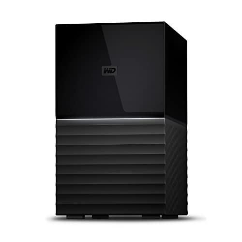 Wd 16Tb My Book Duo Desktop Raid External Hard Drive Hdd, Usb 3.1, With Password Protection And Auto Backup Software - Wdbfbe0160Jbk-Nesn