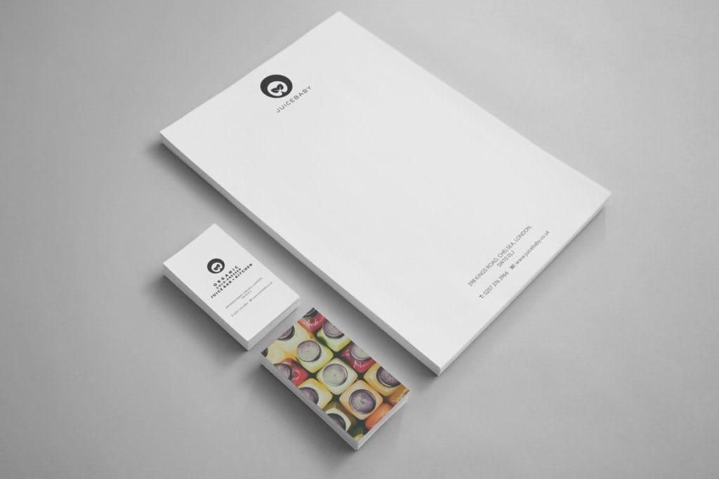 Juicebaby London Stationery Design