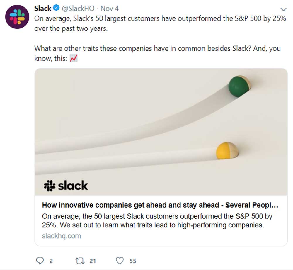 Slack Twitter Account