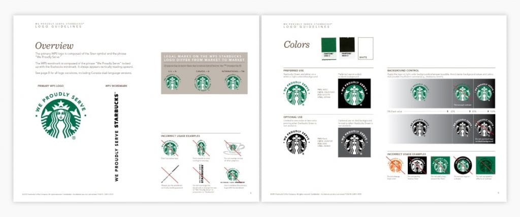 Starbucks Brand Guidelines Example