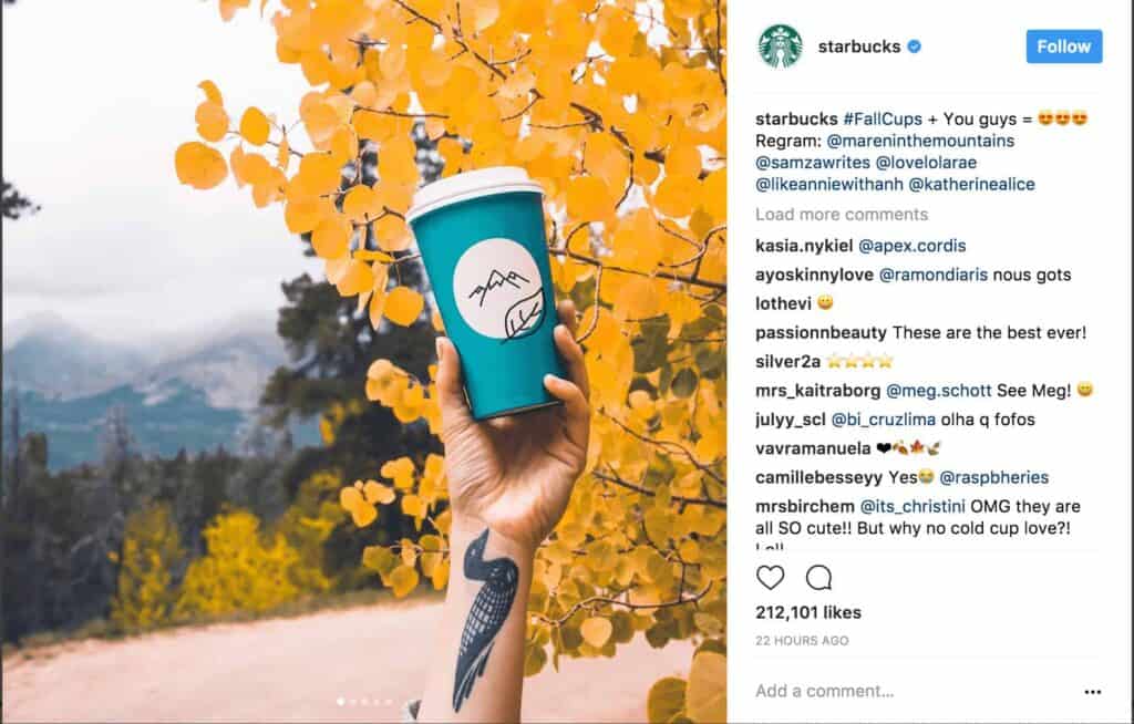 Starbucks Instagram Ugc