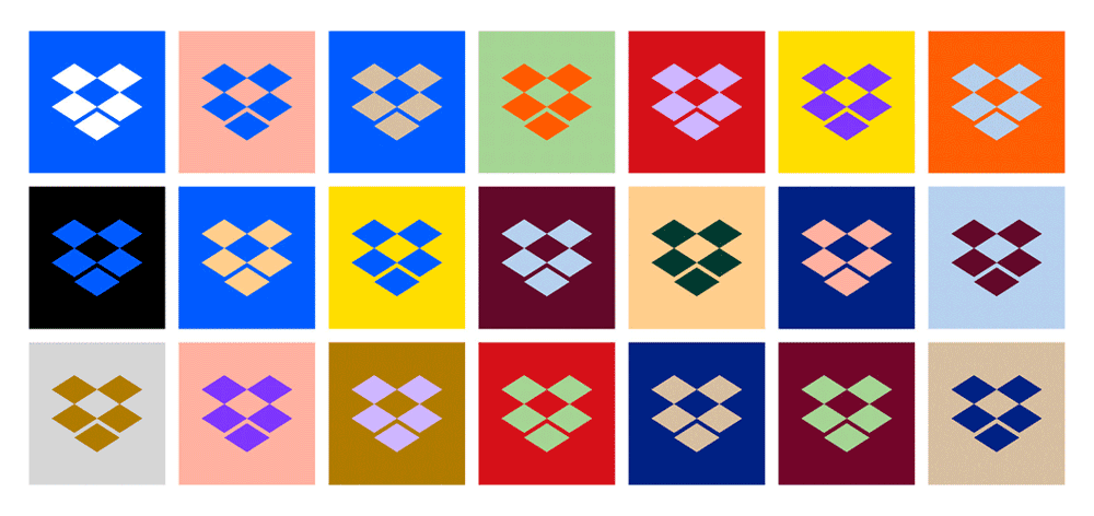 Dropbox Logo Colours