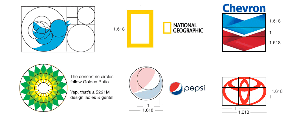 Logo Design Golden Ratio Mathematics