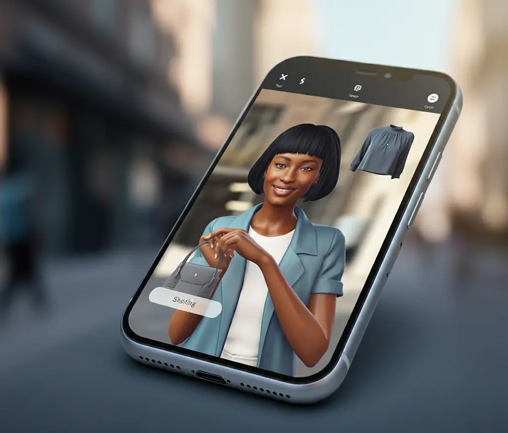 Augmented Reality App Example Virtual Clothing