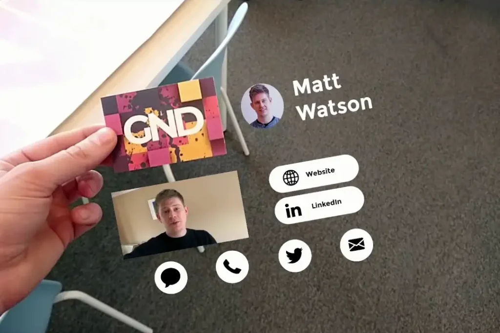 Augmented Reality (Ar) Markers On Business Cards
