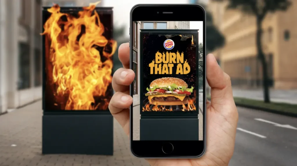 Augmented Reality Marketing Example Burger King
