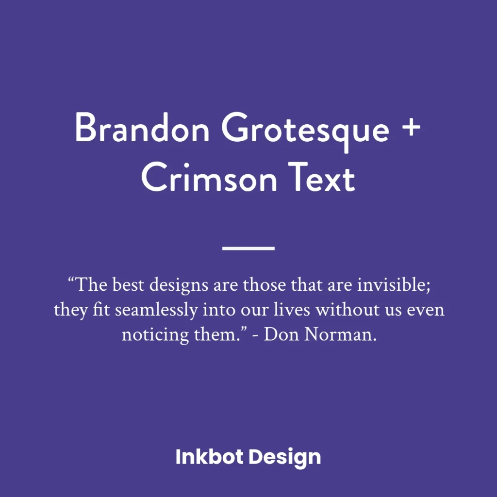 Best Font Pairing Brandon Grotesque