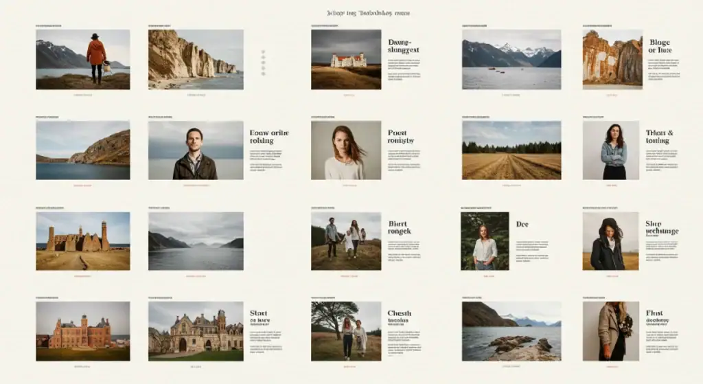 Example Of Blog With No Visual Hierarchy