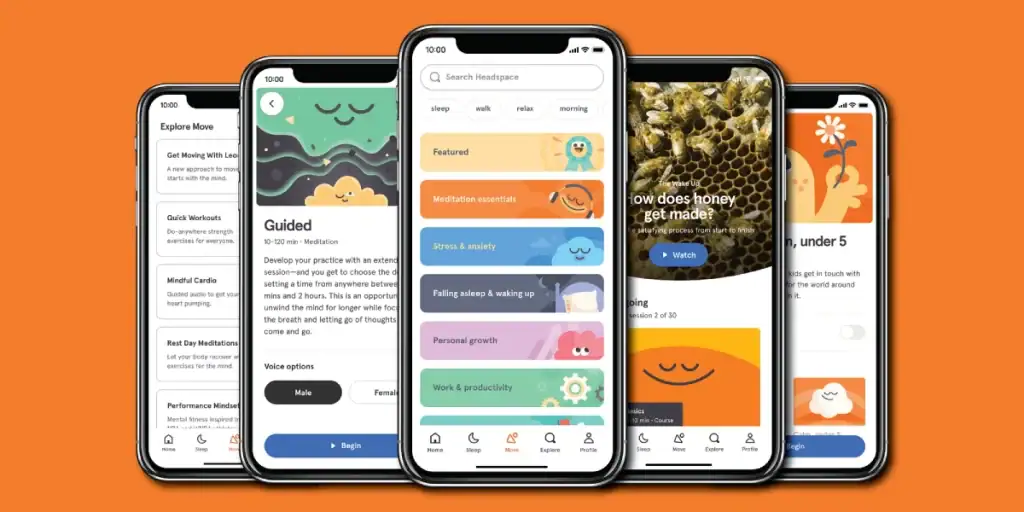 Headspace User Interface Design Example