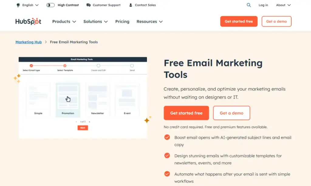 Hubspot Best Integration Of Email Automation With Full Marketing Suite