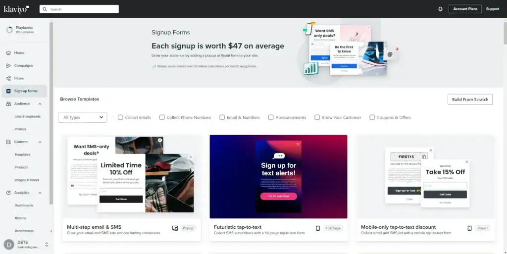 Klaviyo Ecommerce Marketing Software