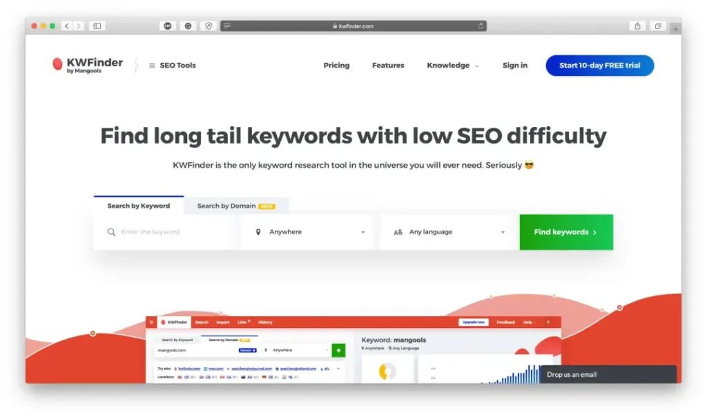 Kwfinder Seo Keyword Research Tools