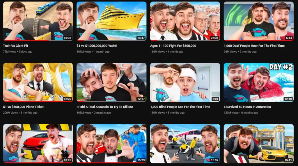 Mrbeast Youtube Thumbnails Creations 1
