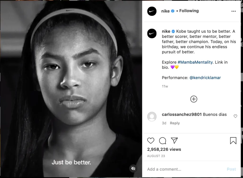 Nike Social Media Marketing Example