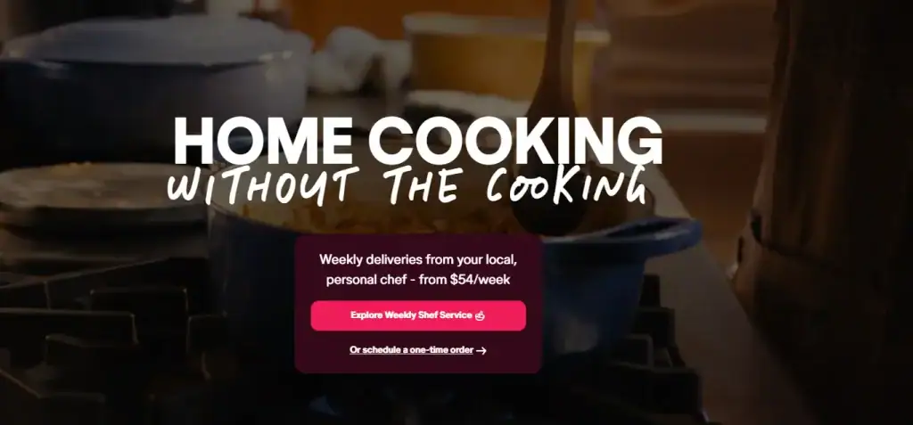 Shef Food Landing Page Design