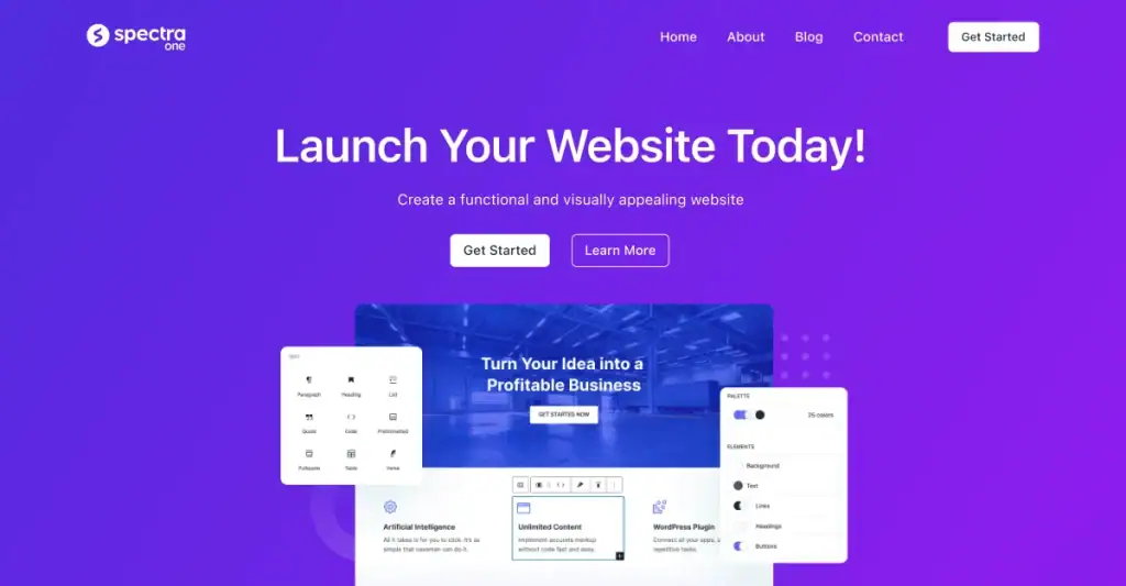 Spectra Wordpress Design Themes