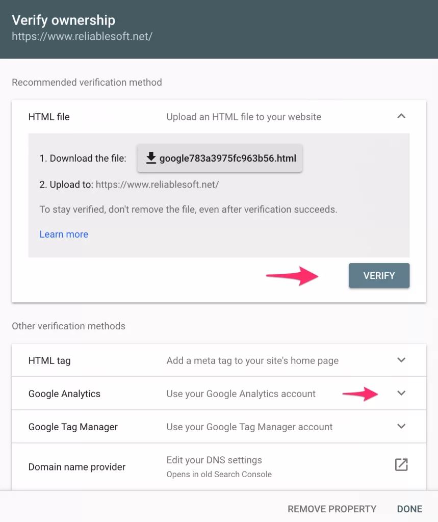 Verify Ownership
